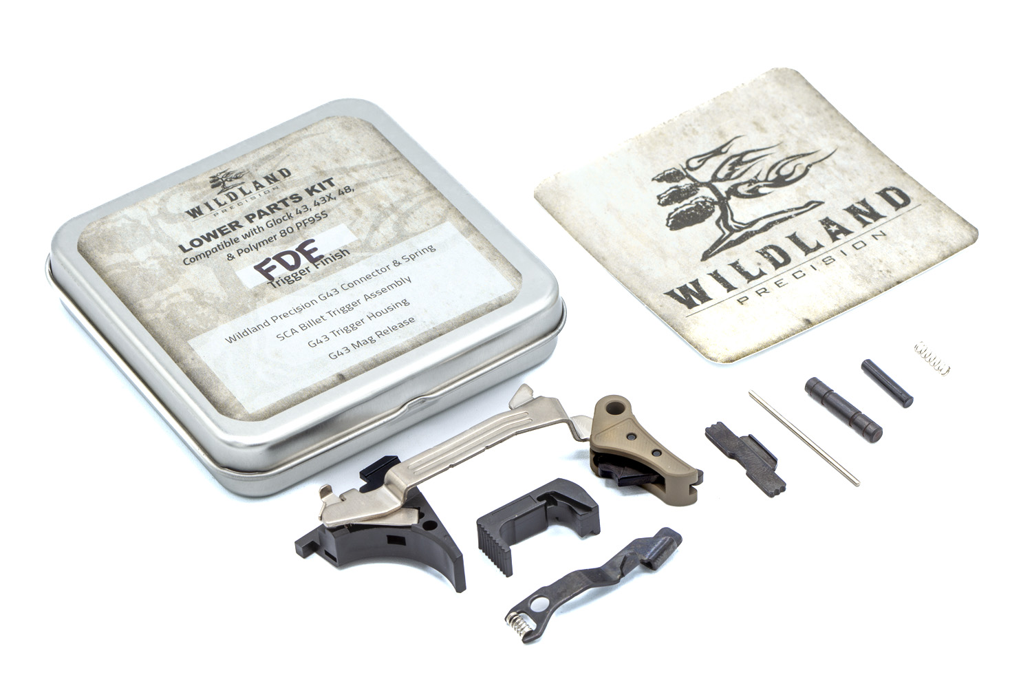 Wildland Precision Glock 43, 43X, 48 and P80 PF9SS Enhanced Lower