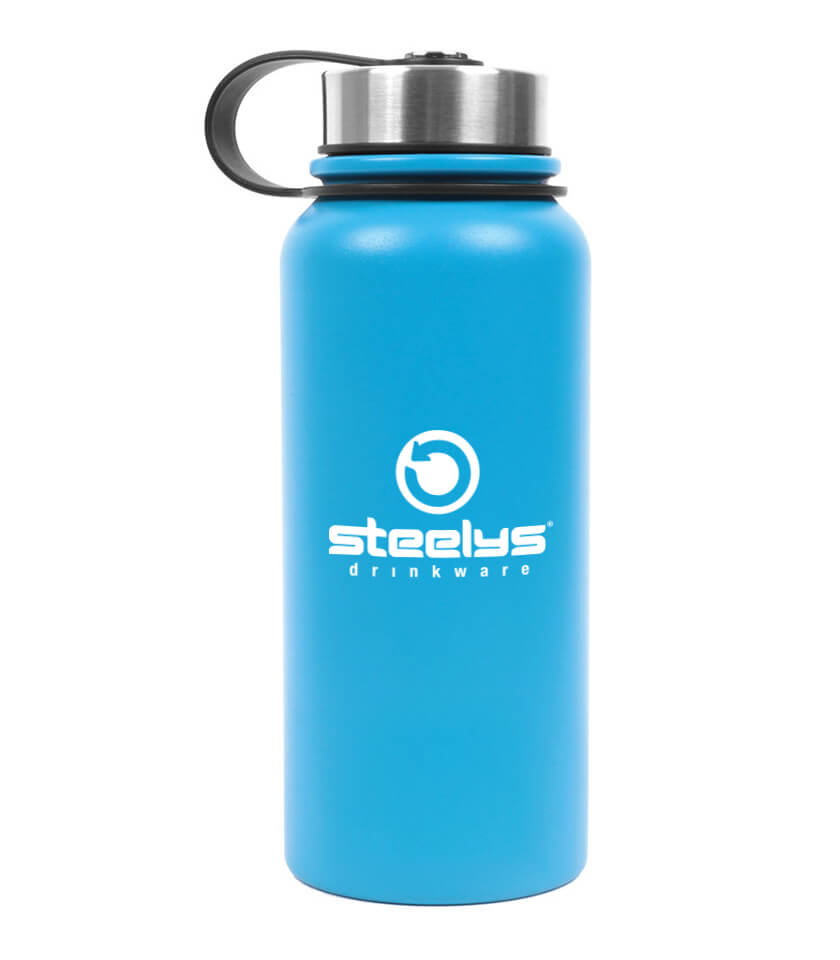 32 Oz 02 Cool Vacuum Insulated Water Bottle with Loop Carry Handle