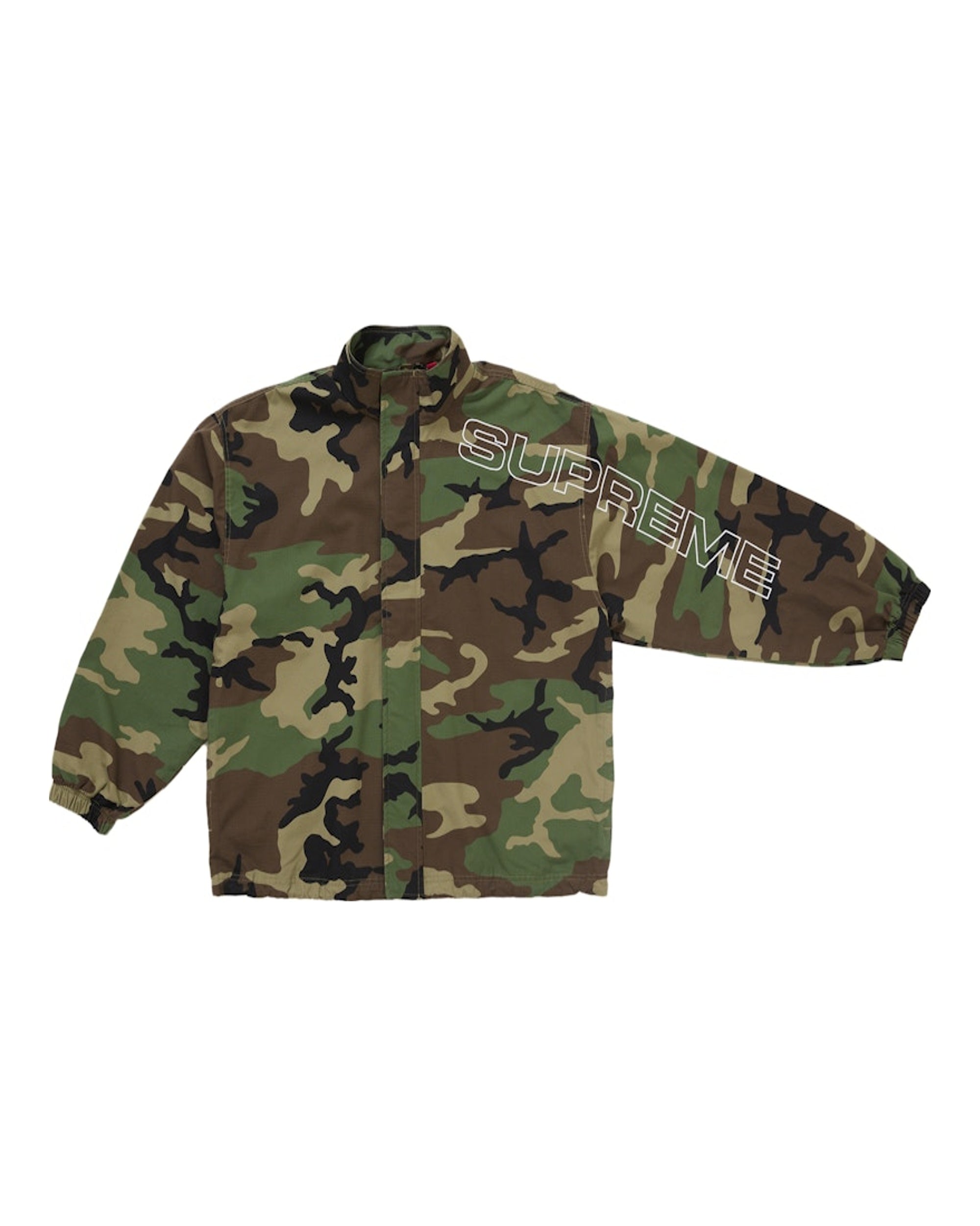 Supreme Spellout Embroidered Camo Jacket | STREET BILL
