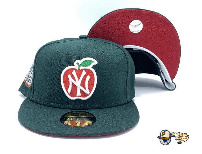 New York Yankees Apple Dark Green 59Fifty Fitted Hat by MLB x New