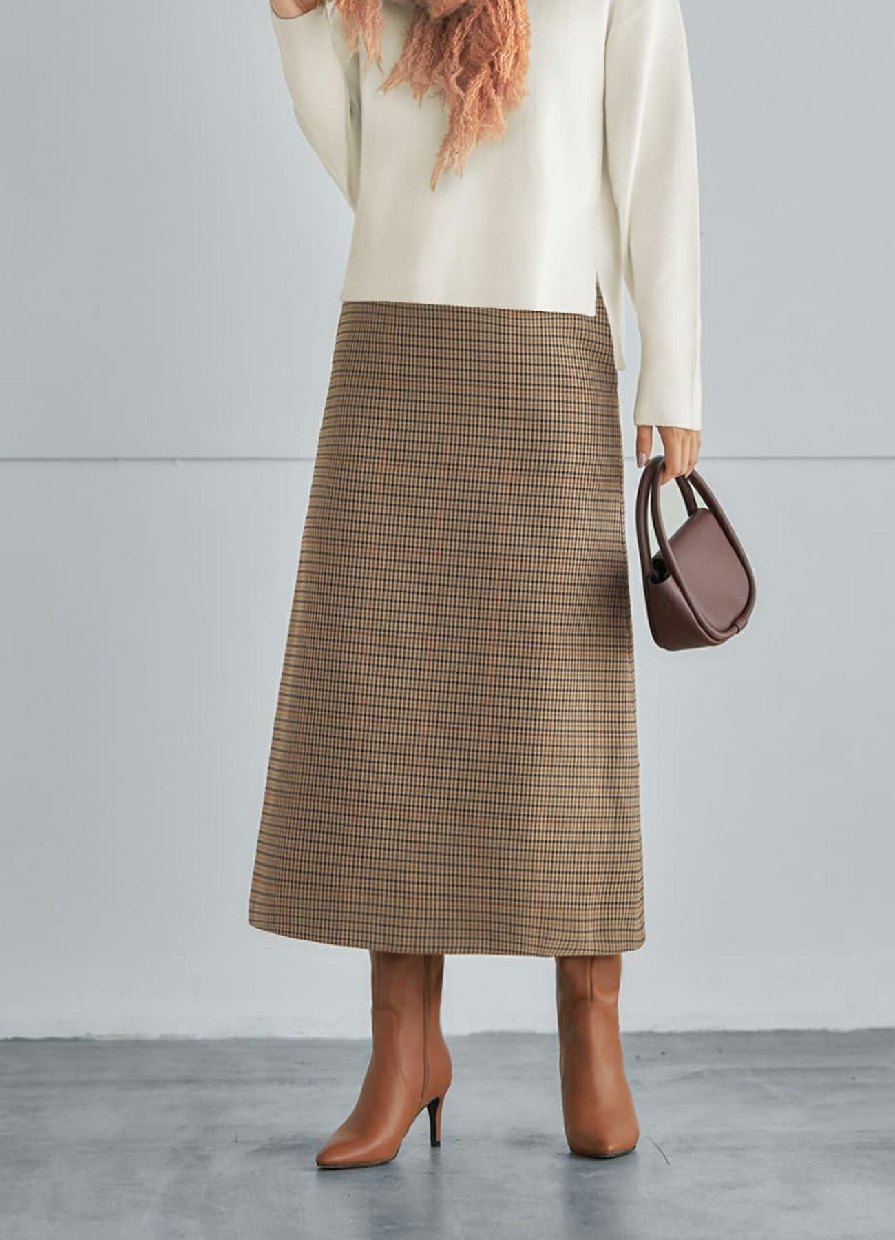 本革ポインテッドトゥロングブーツ | おしゃれな大人レディース