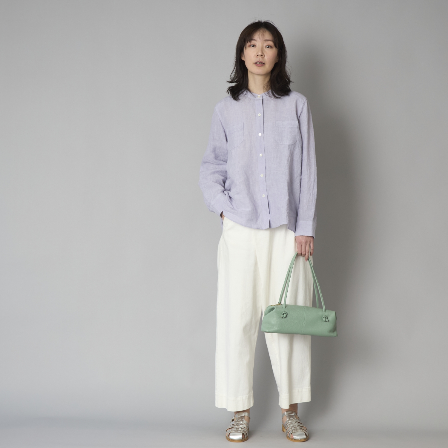 MUZICA VITA/イタリア牛革ロープハンドルバッグ -シックな