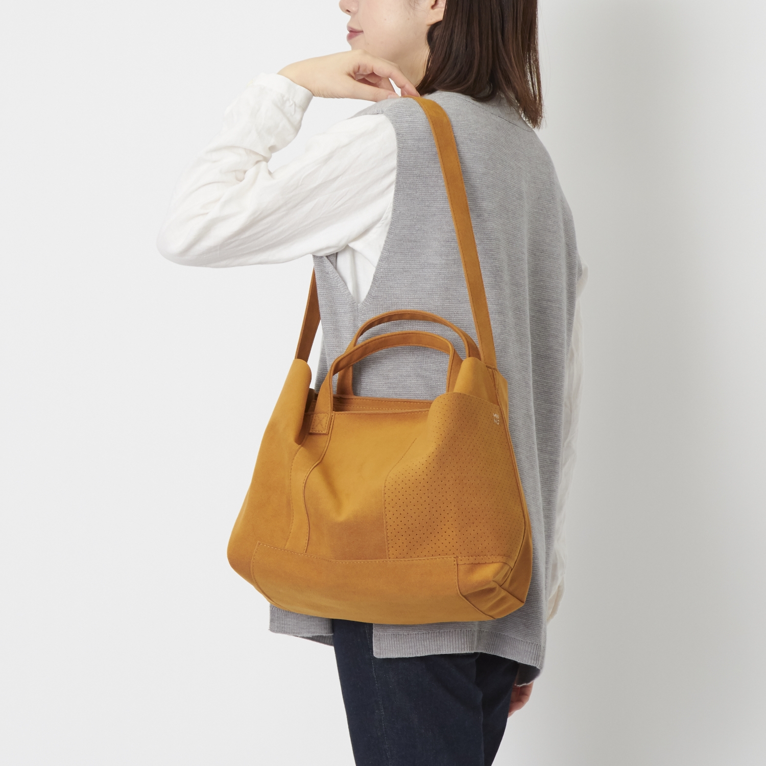 MNNG/スタックトート ミディアム -洗濯機OK！いつでもきれいに使える