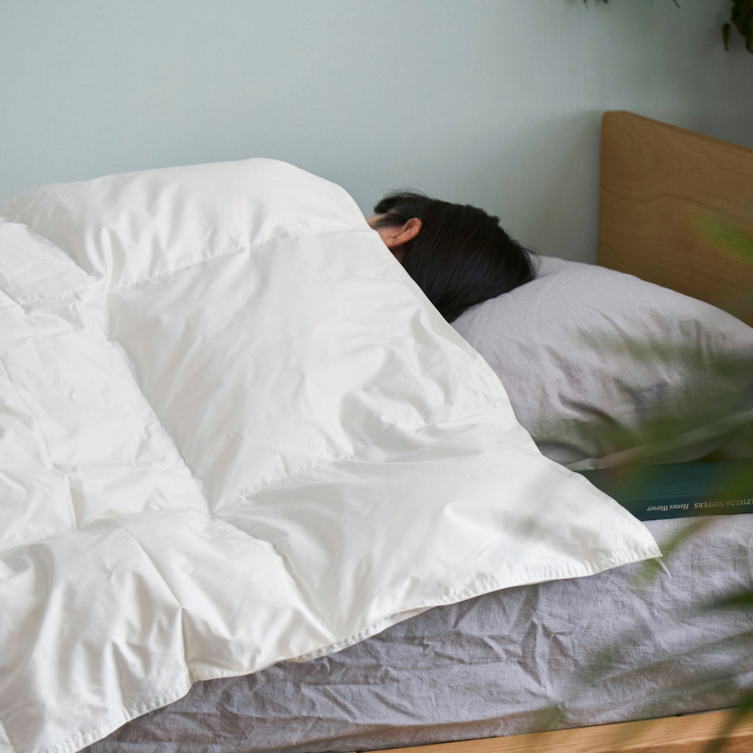 羽毛合掛け布団 ダブル -単品でも2枚合わせでも使えるから、年中活躍し