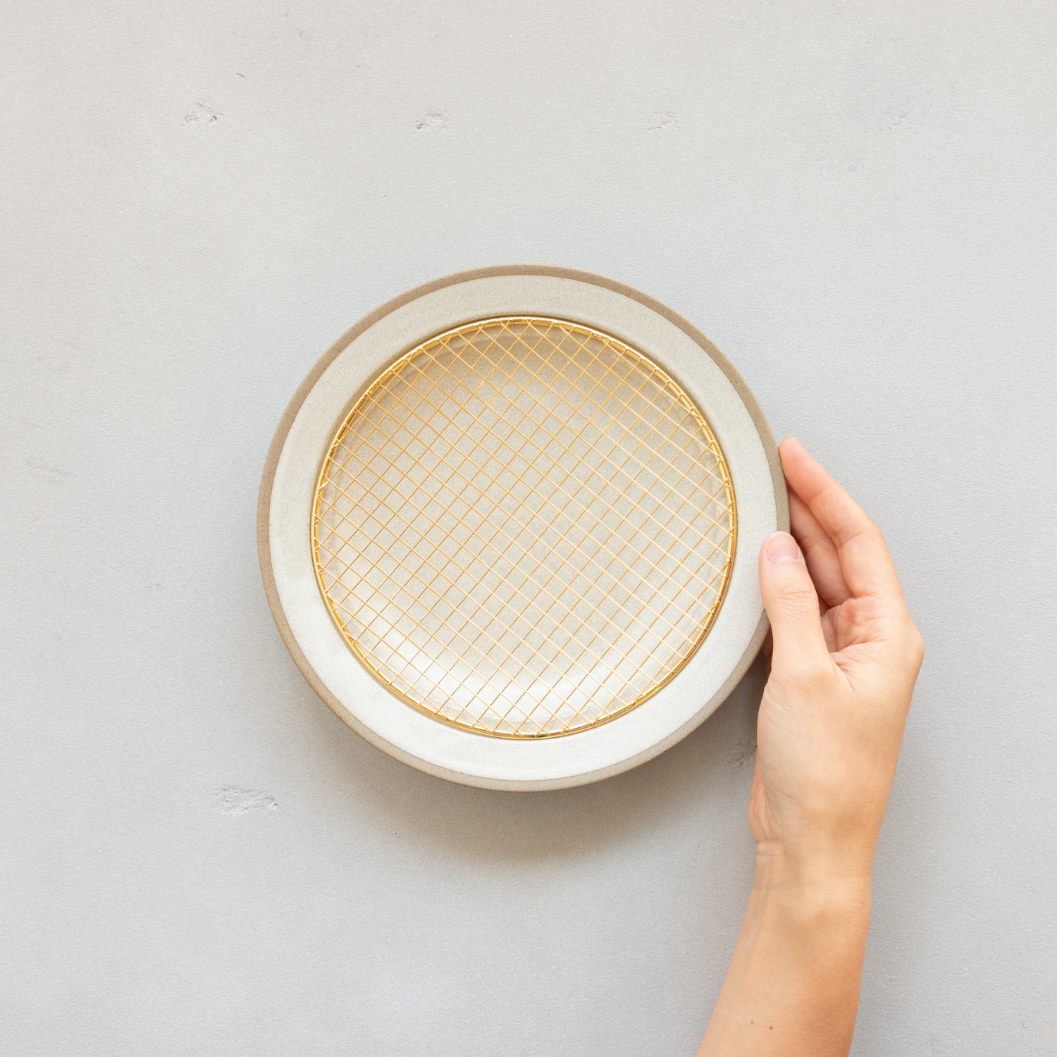 KIKIME/amime プレートS 純金網 -網付きだから揚物をカラッとしたまま