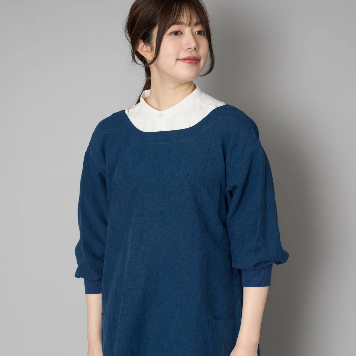 kapoc/割烹着 3rd -ワンピースのように着こなせて、コート代わりにも