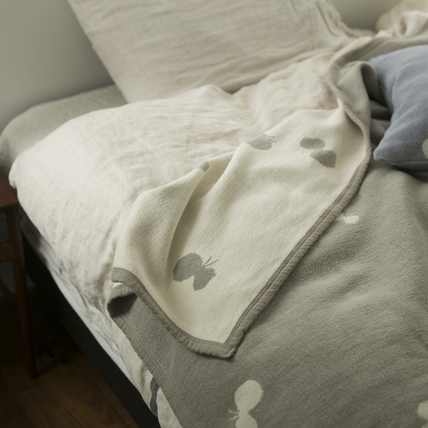 KLIPPAN/mina perhonen シュニールコットン シングルブランケット