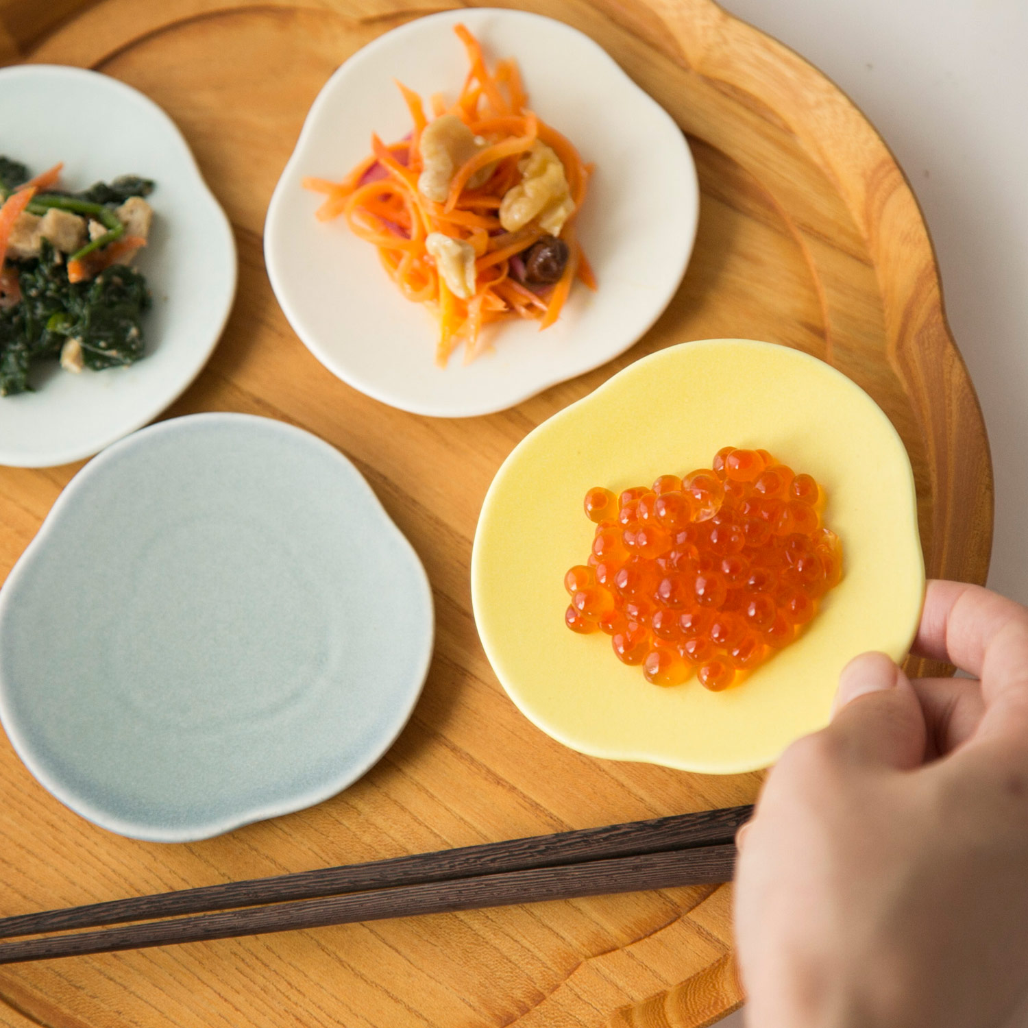 TESHIO/三つ雲 豆皿4枚セット -漂う雲のような豆皿 - スタイルストア