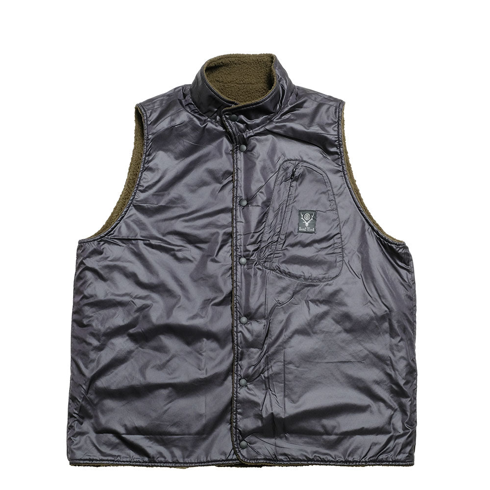 SOUTH2 WEST8 - Reversible Vest - Poly Fleece / Nylon Ripstop