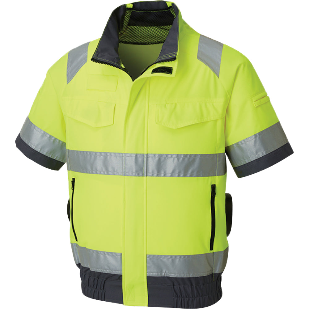 Hi-Vis 半袖ブルゾン】 空調風神服 高視認性安全服 KF92520 – サンエス