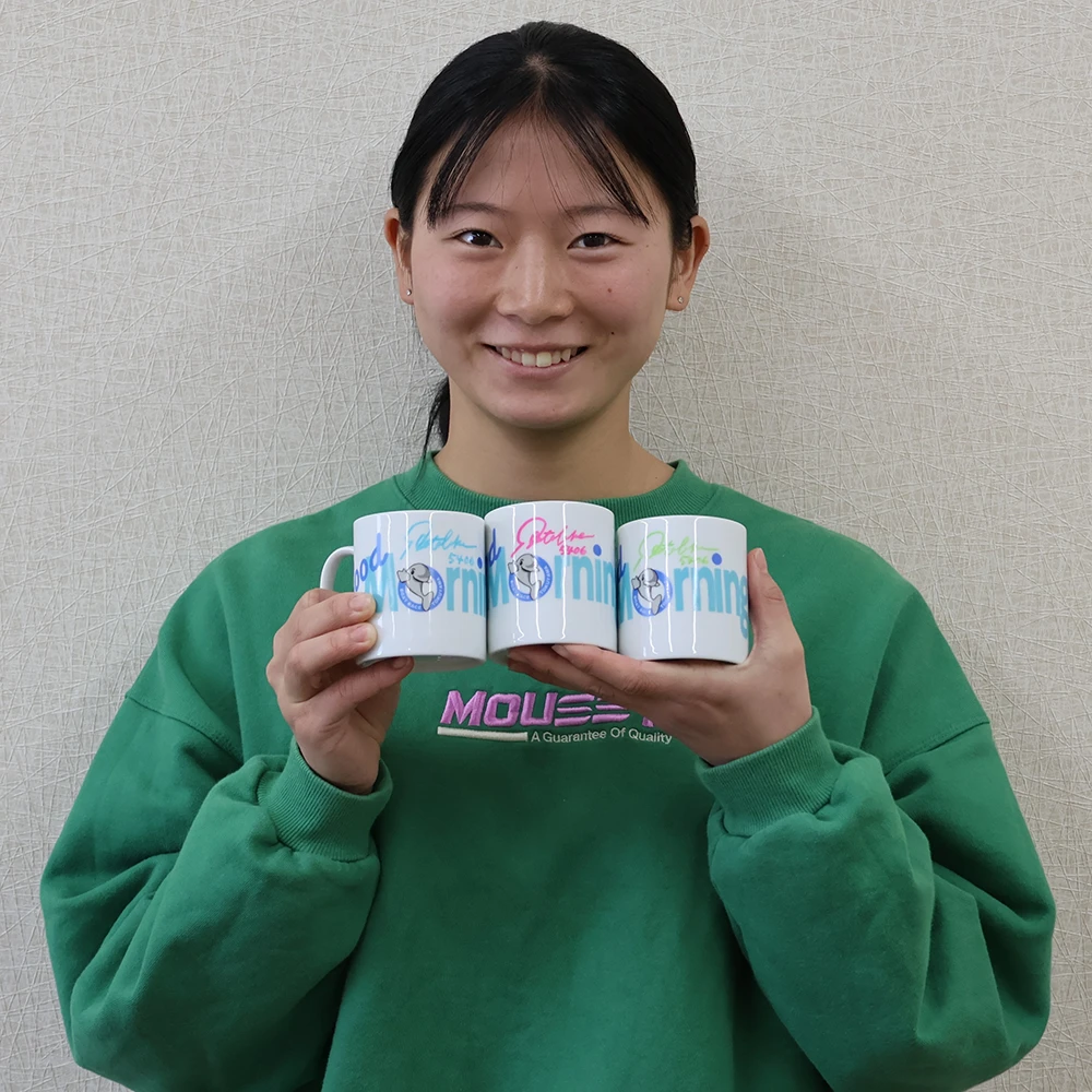 5406 小畑楓夏 選手 サイン入りマグカップ | 徳山すなっちポイントクラブ