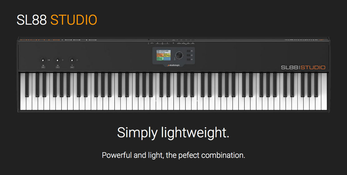 88鍵盤MIDIキーボードの理想が集約された、Studiologic SL88 – Vol.1