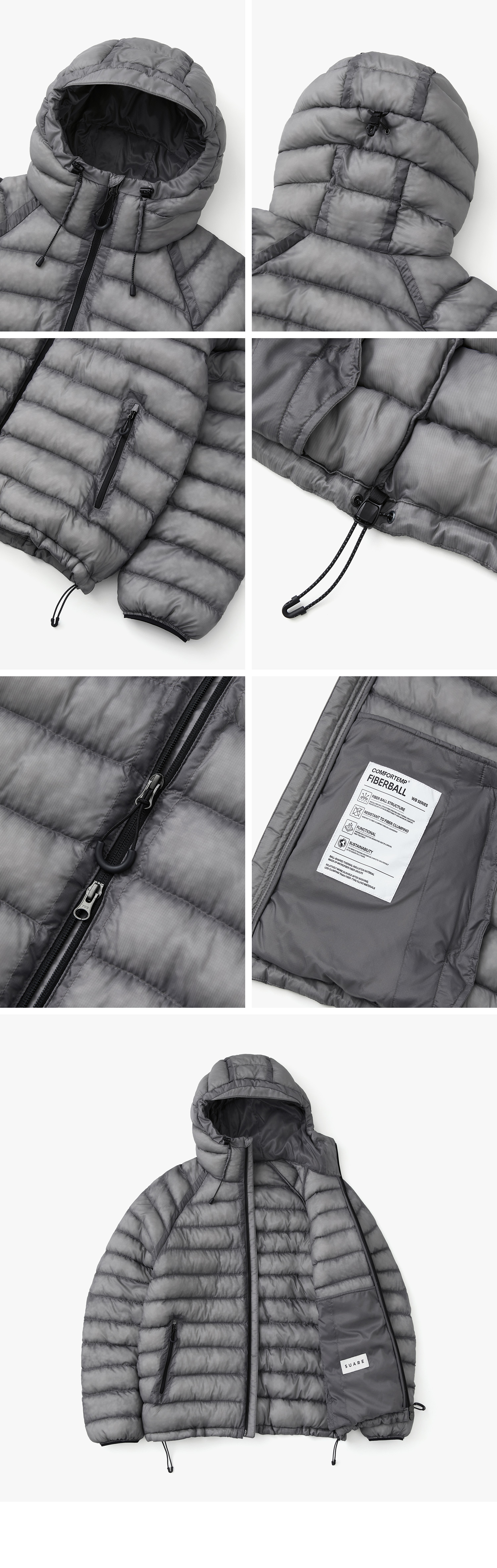 MUSINSA公式 | SUARE ライトシアシェルダウンジャケット - 3カラー