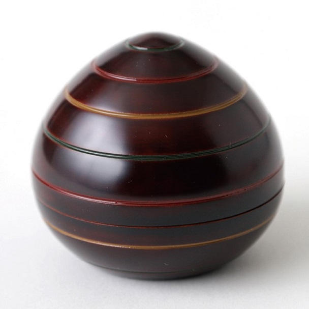 ◉中村翠嵐 作 花入 淡青交趾 砧 独楽筋 - (池坊専宗がみつめた匠の