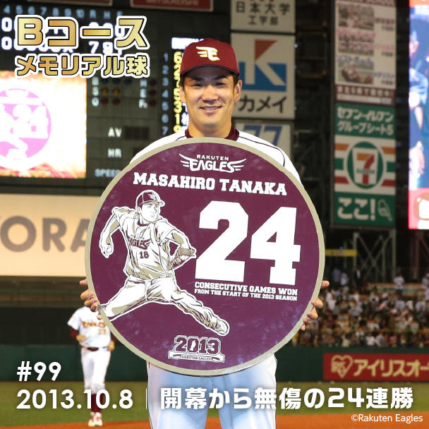 記念ボールとメモラビリアユニホームで、田中将大投手の「日米通算200