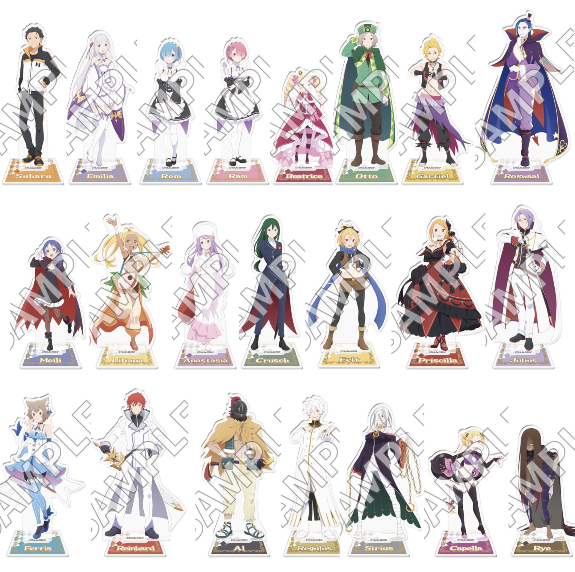 2025年3月】Re:ゼロから始める異世界生活 3rd season アクリルスタンド