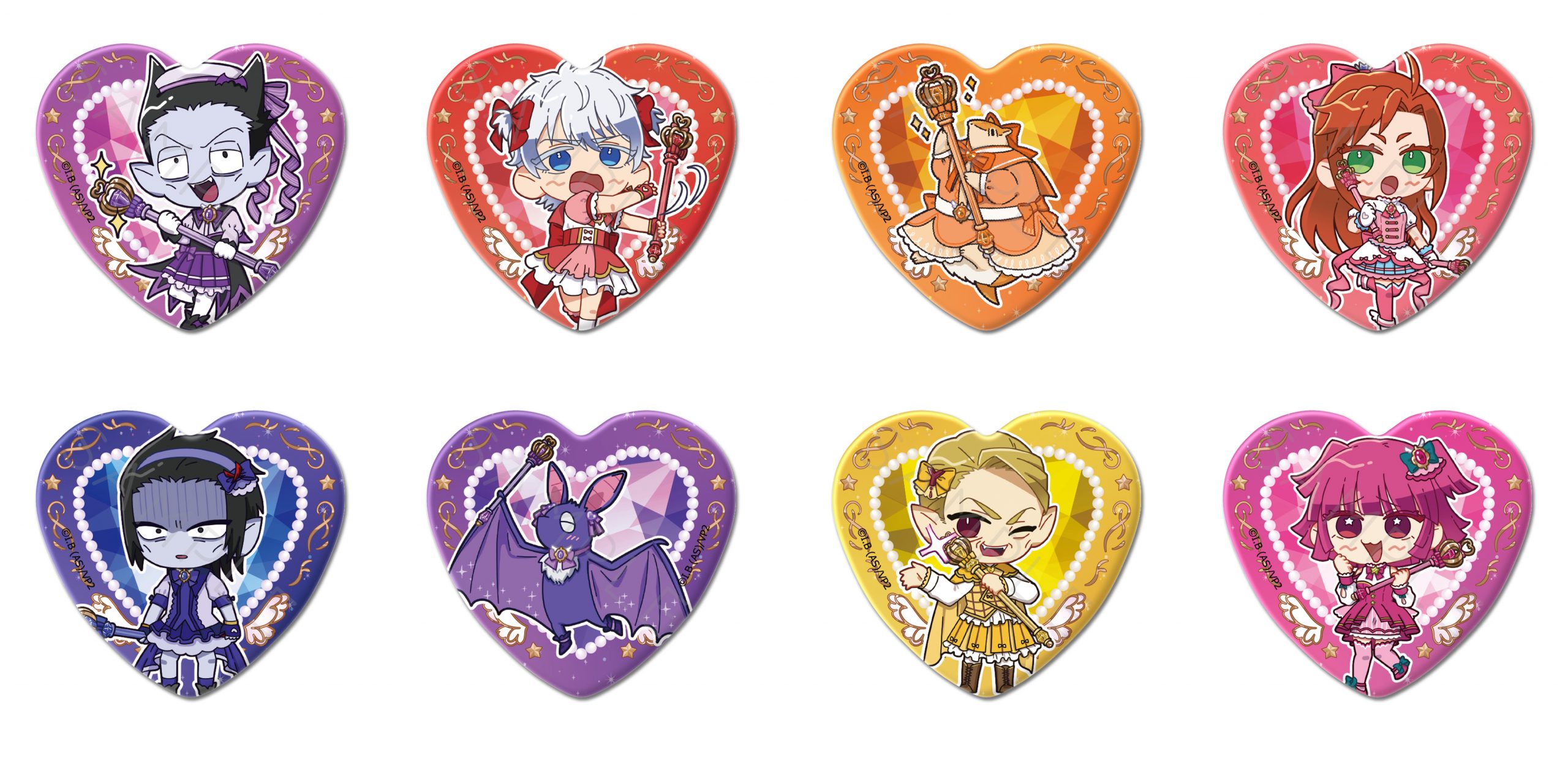 グッズ】『吸血鬼すぐ死ぬ2』 第2弾 ハート型缶バッジ | TVアニメ