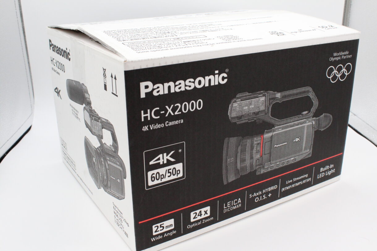 新級品】PANASONIC パナソニック 4K ビデオカメラ X2000 SDダブル