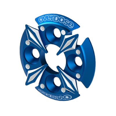 スパーギヤサポートプレートType-5(ブルー) [OD2668] - スーパーラジコン