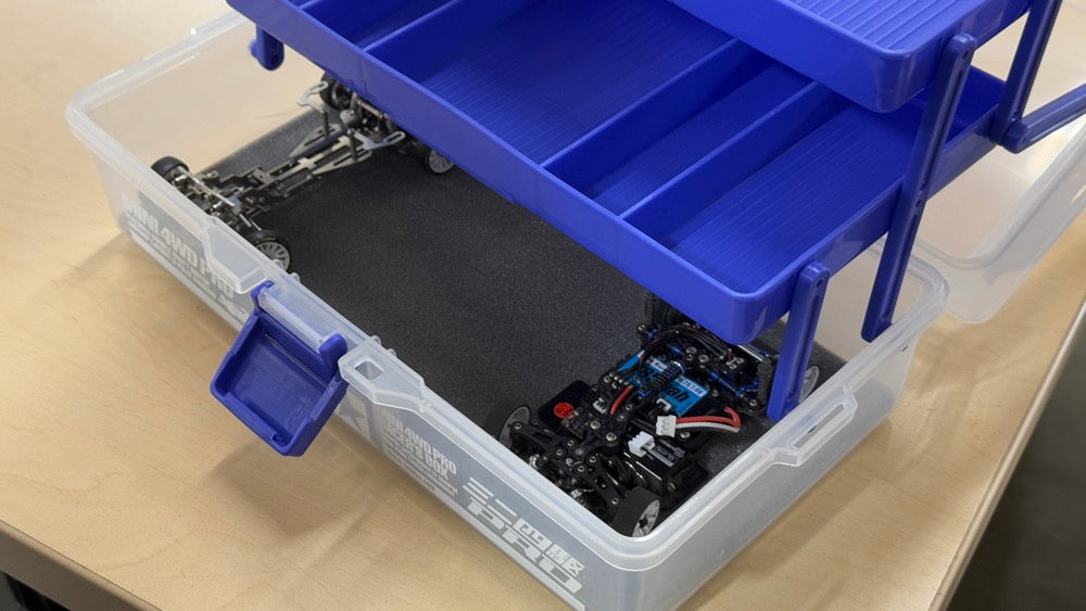 JR Mini 4Wd Pro Racers Box (Tool Box Case Perfect for 1-28 / 1-24