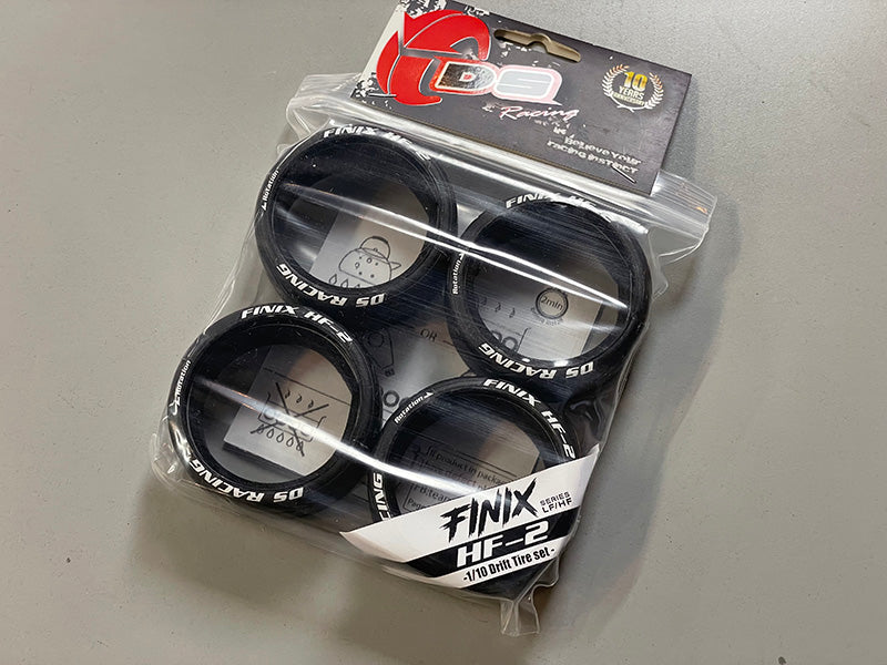 FINIX HF-2 Friction HF Series 1-10 Drift Tire (4-Pack) [DS Racing