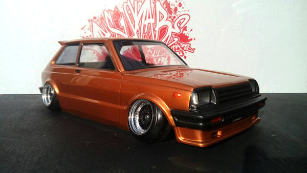 Toyota Starlet KP61 Late Model 1-10 Body Set [Pandora] PAB-3182