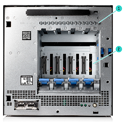 HPE ProLiant MicroServer Gen10 - Identifying Components