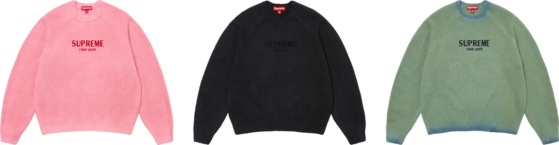 Flocked Logo Sweater | Supreme 24fw
