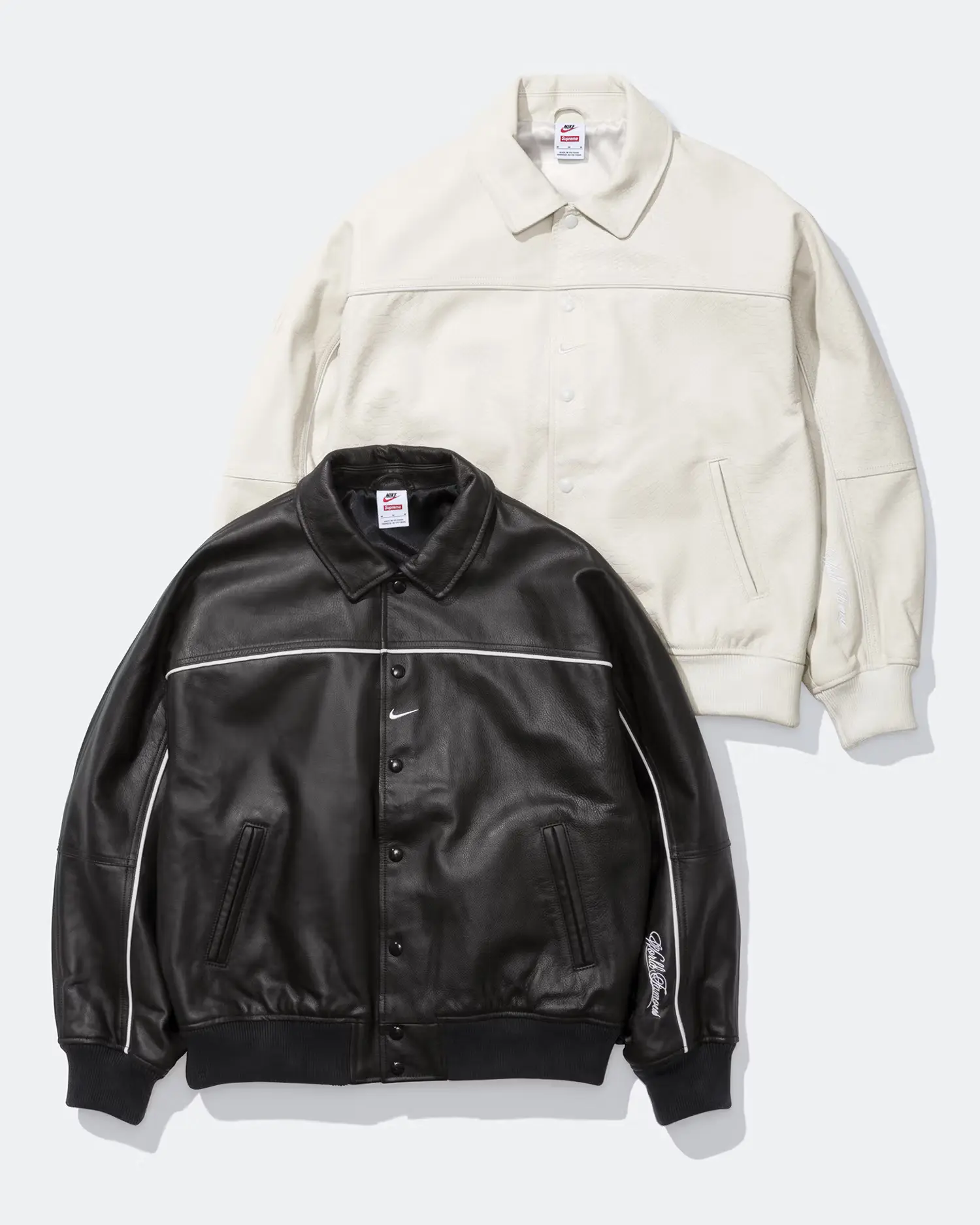 Supreme®/Nike® Leather Varsity Jacket | Supreme 25ss