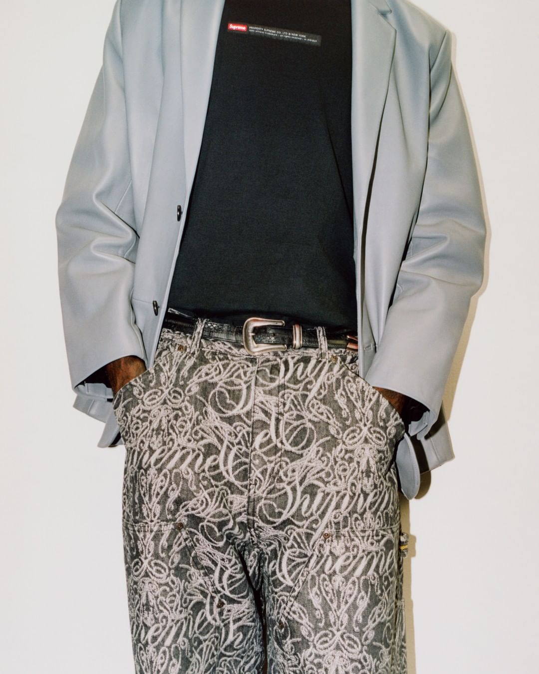 Script Jacquard Double Knee Denim Painter Pant | Supreme 22fw