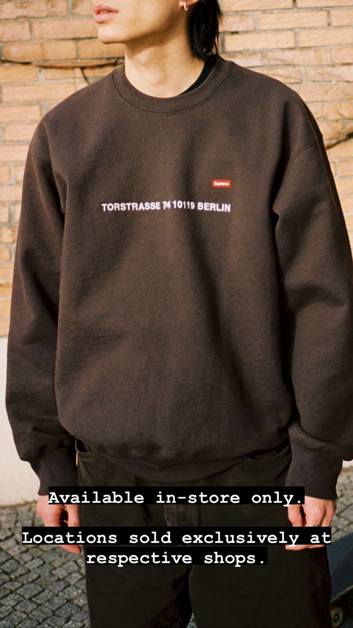 Shop Small Box Crewneck | Supreme 22fw