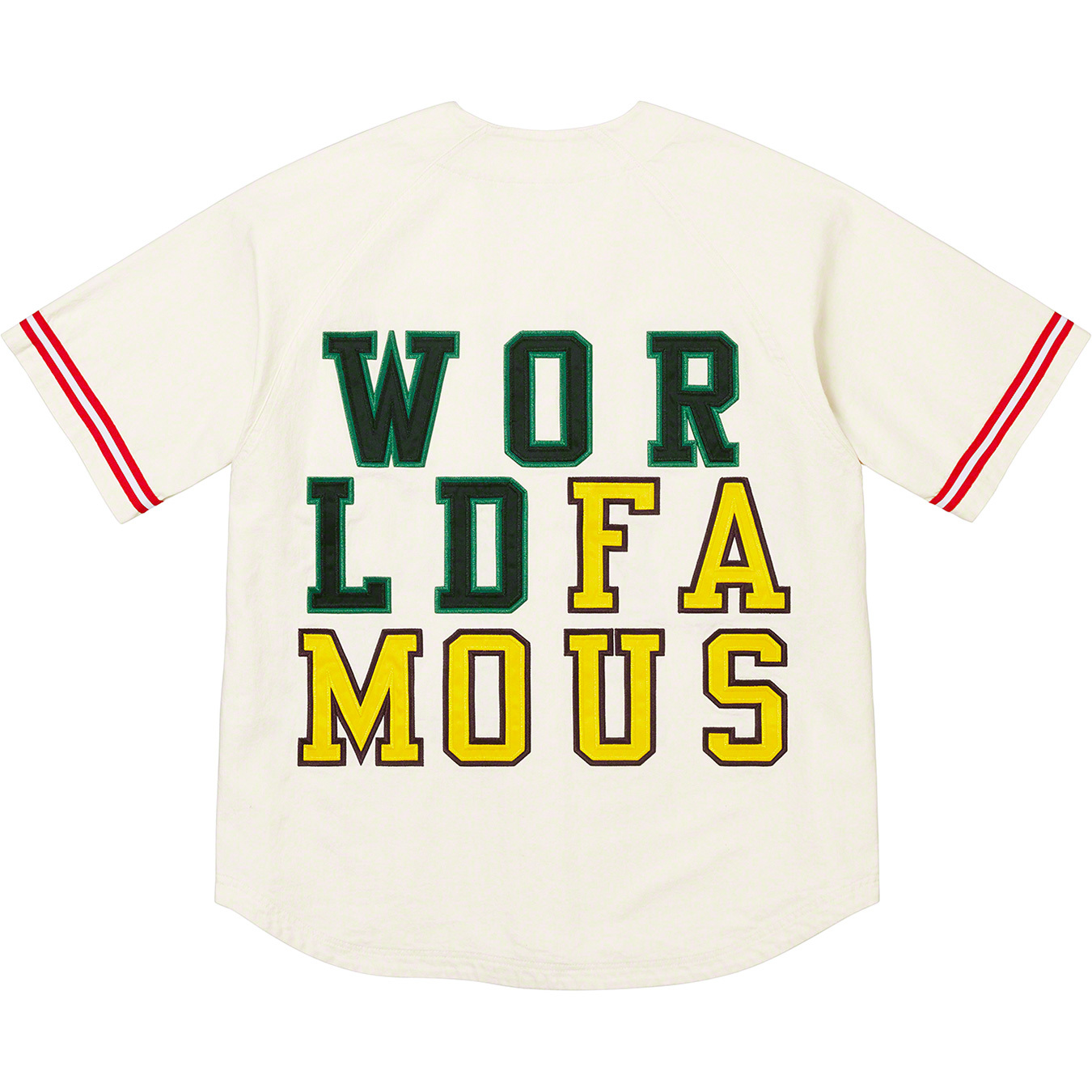 Denim Baseball Jersey | Supreme 22fw