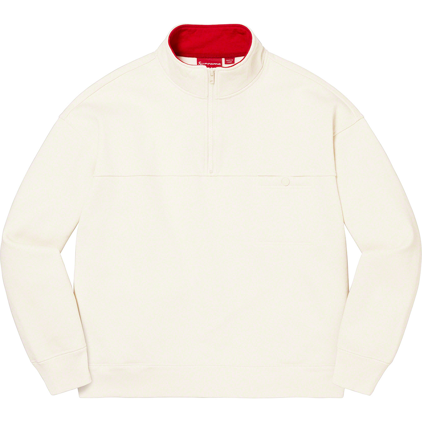 Washed Half Zip Pullover | Supreme 22fw
