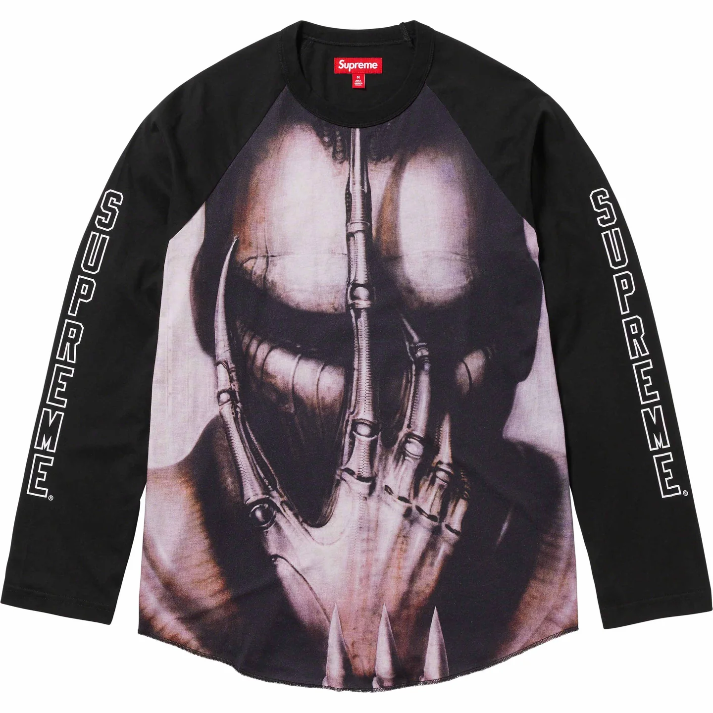 H.R. Giger Raglan L/S Top | Supreme 23fw