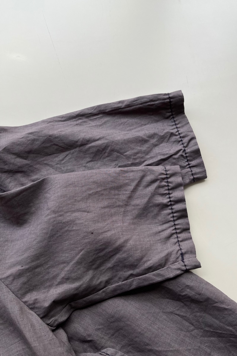 homspun リネンバイオ フロントギャザー6分袖ブラウスジャケット – SUSCON