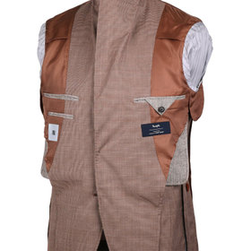 CLASSICO TAPERED】【春夏】3釦段返りシングルスーツ 2タック/サンド