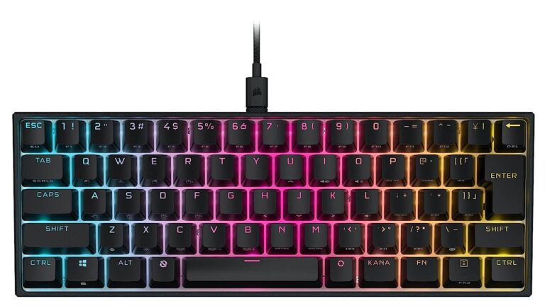 CORSAIR K65 RGB MINI 銀軸 日本語配列のレビュー】ポーリングレート