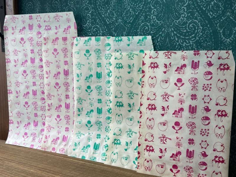 マルアイ サービス袋 レトロファンシー 平袋 紙袋 各種 KF80