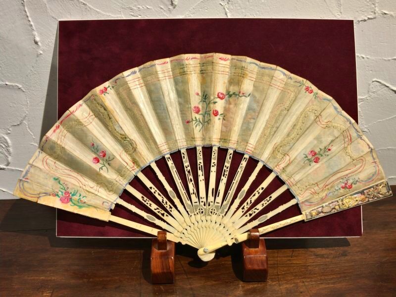 エヴァンタイユ フランス アンティーク 扇子 18世紀 - Grand montagne