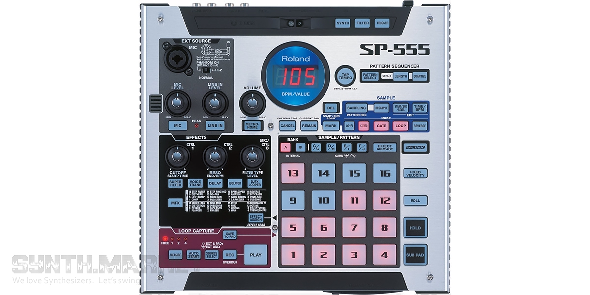 Roland SP-555: Desktop Samplers