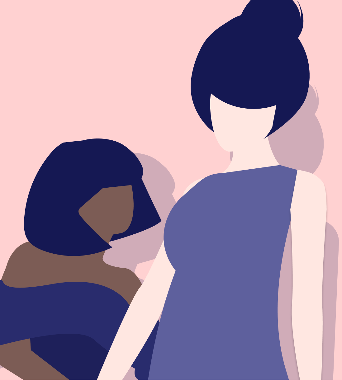 Illustration of two women.